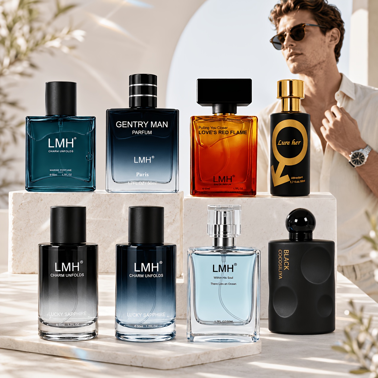 TEMU Random 1 Bottle Men's Cologne - Surprise Fragrance With Varying Scents; 1 Bottle At Random For Shipment. 1.7/2.8 Fluid Ounces Of Men's Cologne;