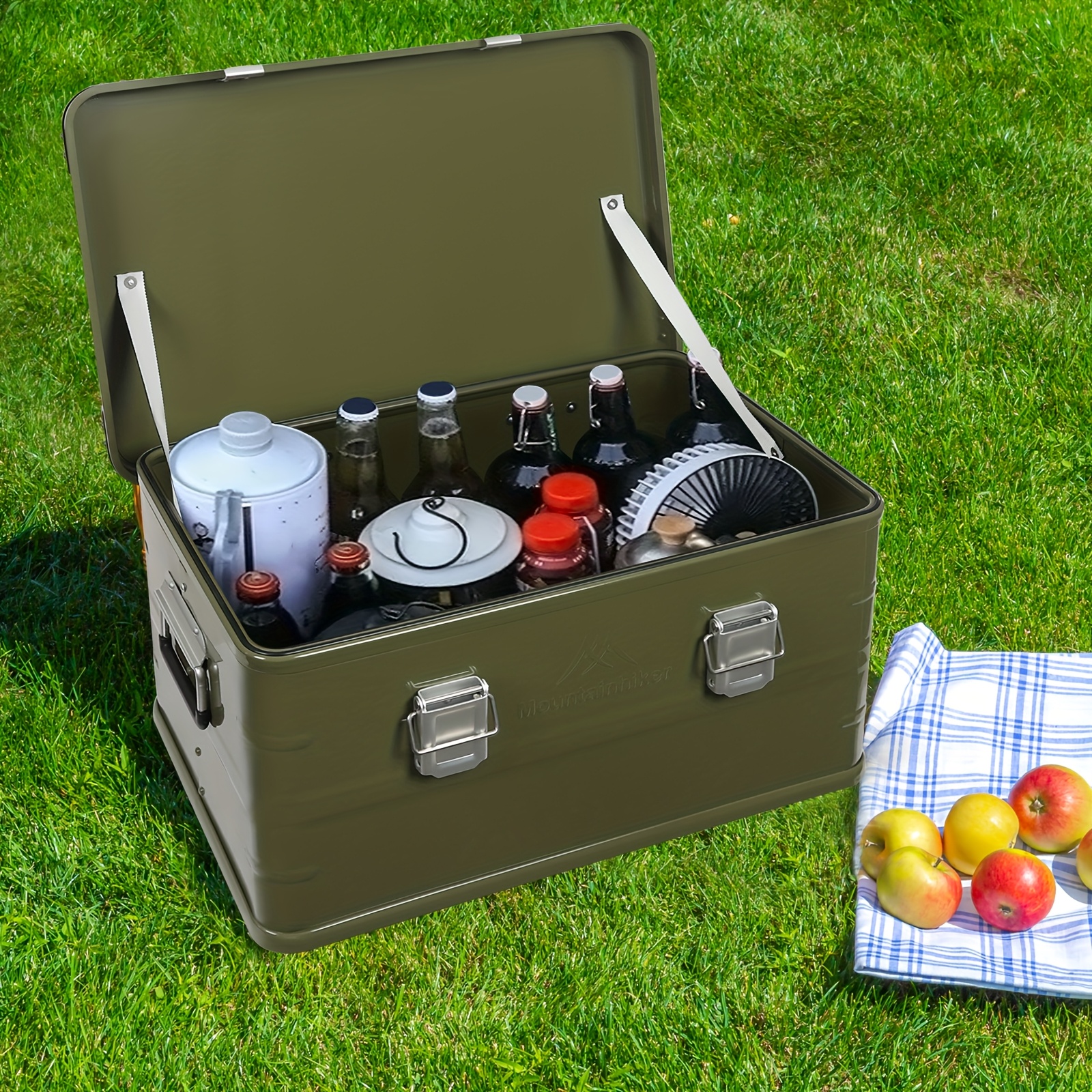 aluminum outdoor camping storage box 50  box cabinet rack for outdoor storage