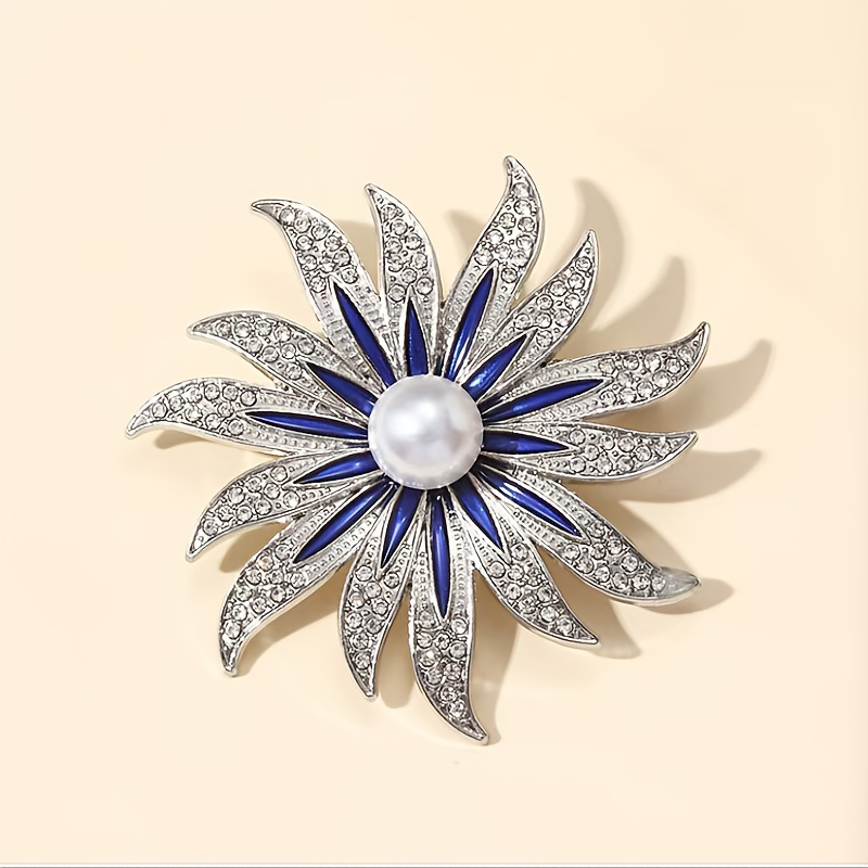 TEMU Une broche de luxe et stylée. Parfaite pour un usage , les événements formels et les célébrations. Elle complète magnifiquement les vestes, et