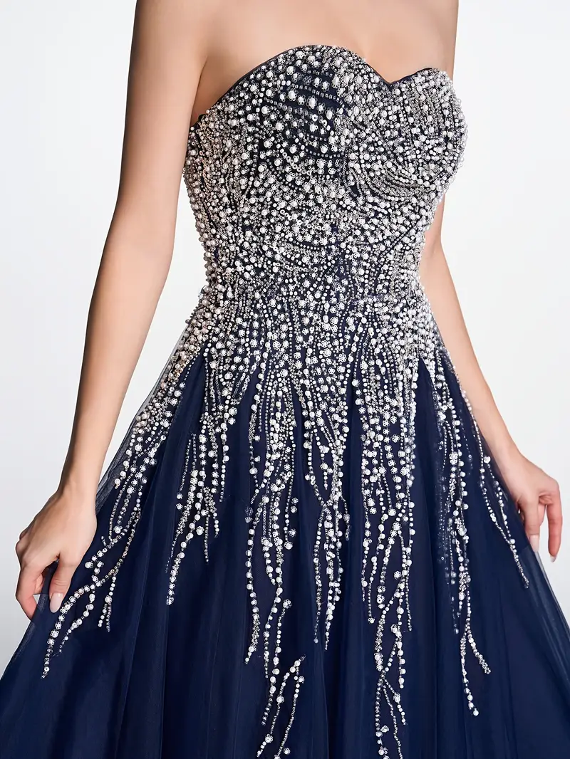 deep sea fringe navy blue beaded evening gown halter neck - Temu Austria deep sea fringe navy blue beaded evening gown halter neck - Temu Austria