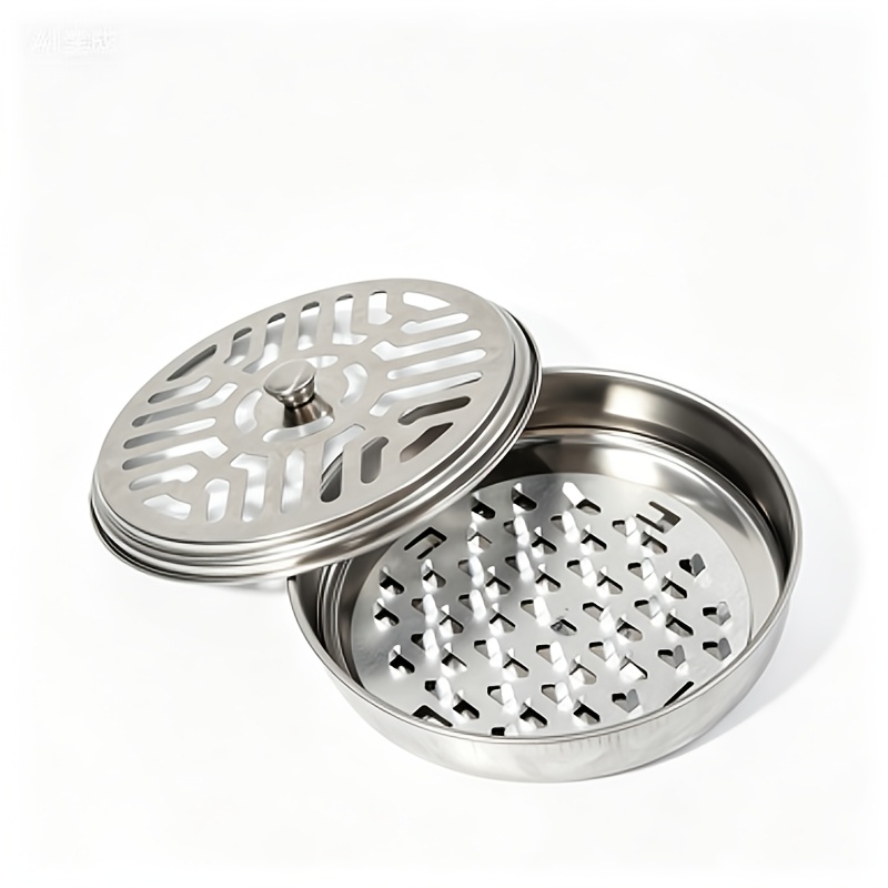 TEMU 3pcs Set Of Fire-resistant Heat-resistant Repellent Incense Holders, Premium Durable Round Portable With Lid And Handle Solid Repellent Box,