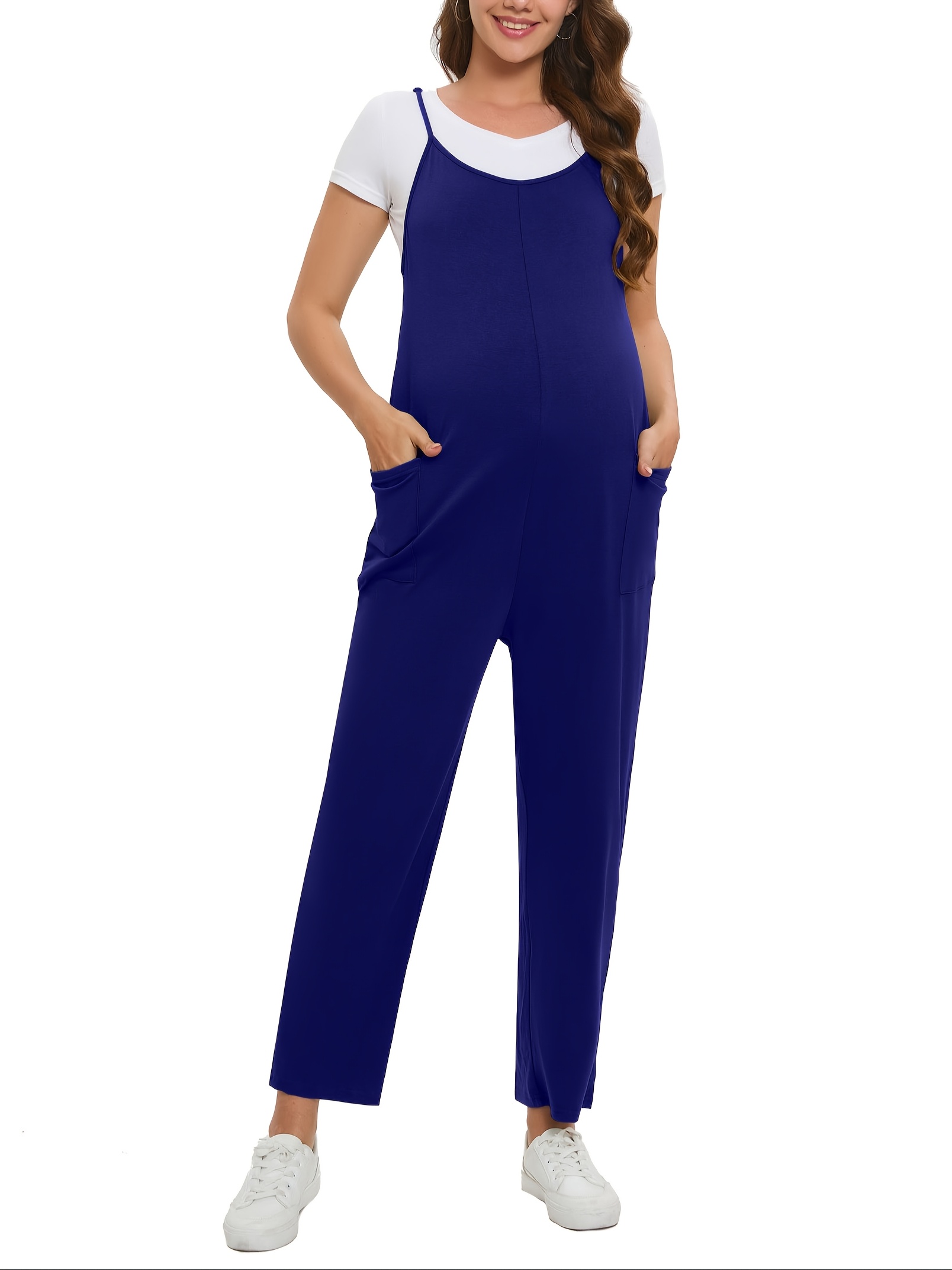 Women's Black Ethnic Print Spaghetti Strap Jumpsuit - Loose Fit With E