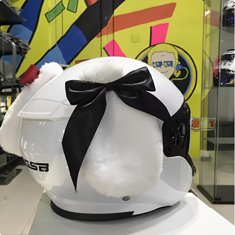 helmet decoration rabbit ears motorcycle motorcycle helmet - Temu Spain