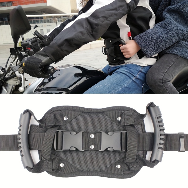 

Motorcycle Rear Seat Safety Armrest For Street Sport Bikes, Durable Textile Material - Motorcycle Accessories