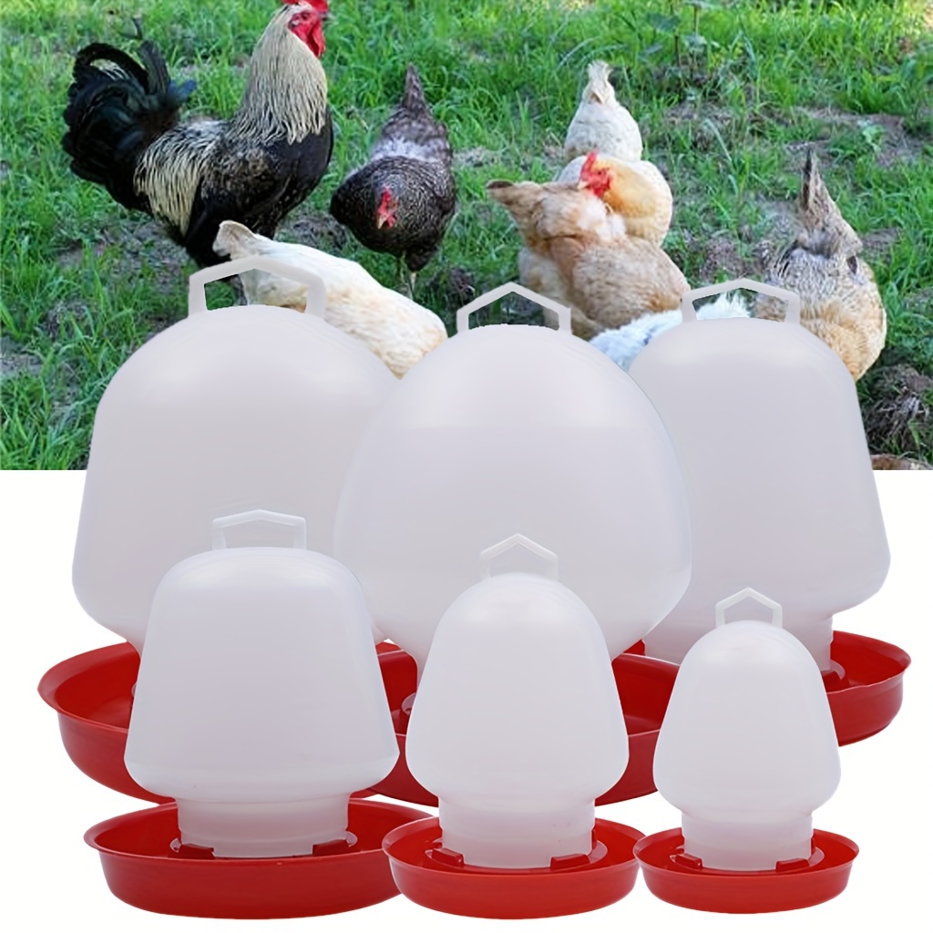

- Durable Plastic Poultry Drinker, Easy Install Hanging Chicken Water Feeder For Water, Lightweight & Portable, Ideal For Multiple Poultry Types, 1.5l/3l/8l Sizes Available