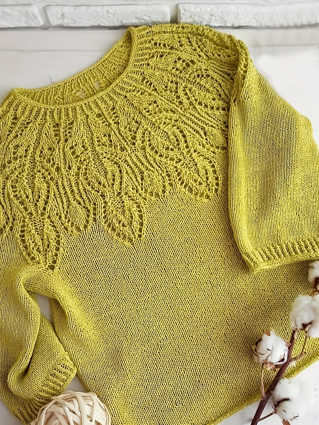 eleganter gelber pullover damen langarm rundhalsausschnitt Temu