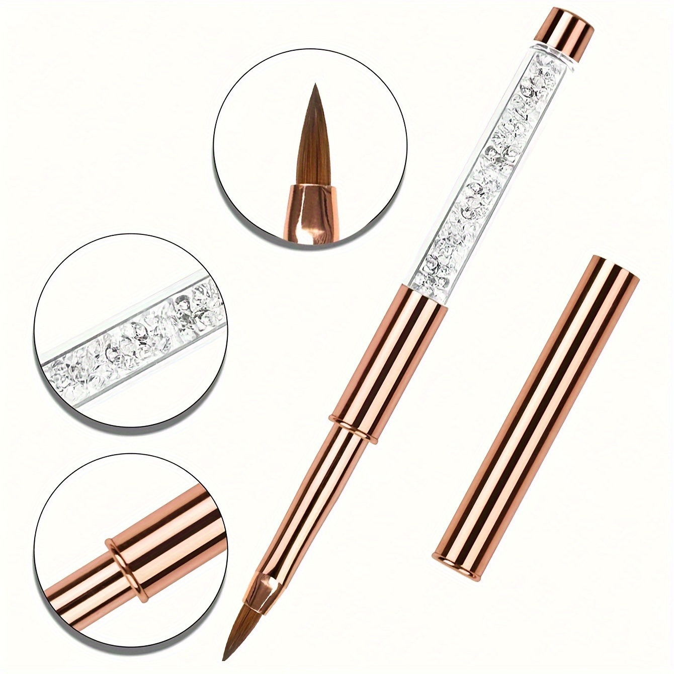 Image of Luxury 3d Stylus Pen Suitable For Nail Art, Calligraphy & Drawing - Odorless Brush Tip Marker With Precision For &, Portable Writing Tool For Tablets, Smartphones, Smartboards (no Smell)