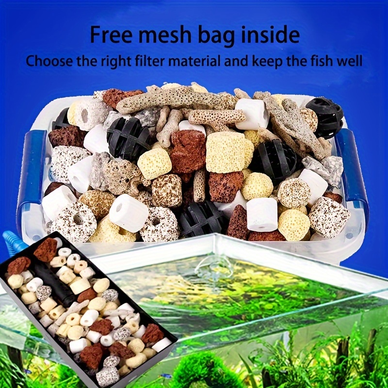 Reusable Mesh Filter Bag Zipper Perfect Aquarium Cleaning - Temu