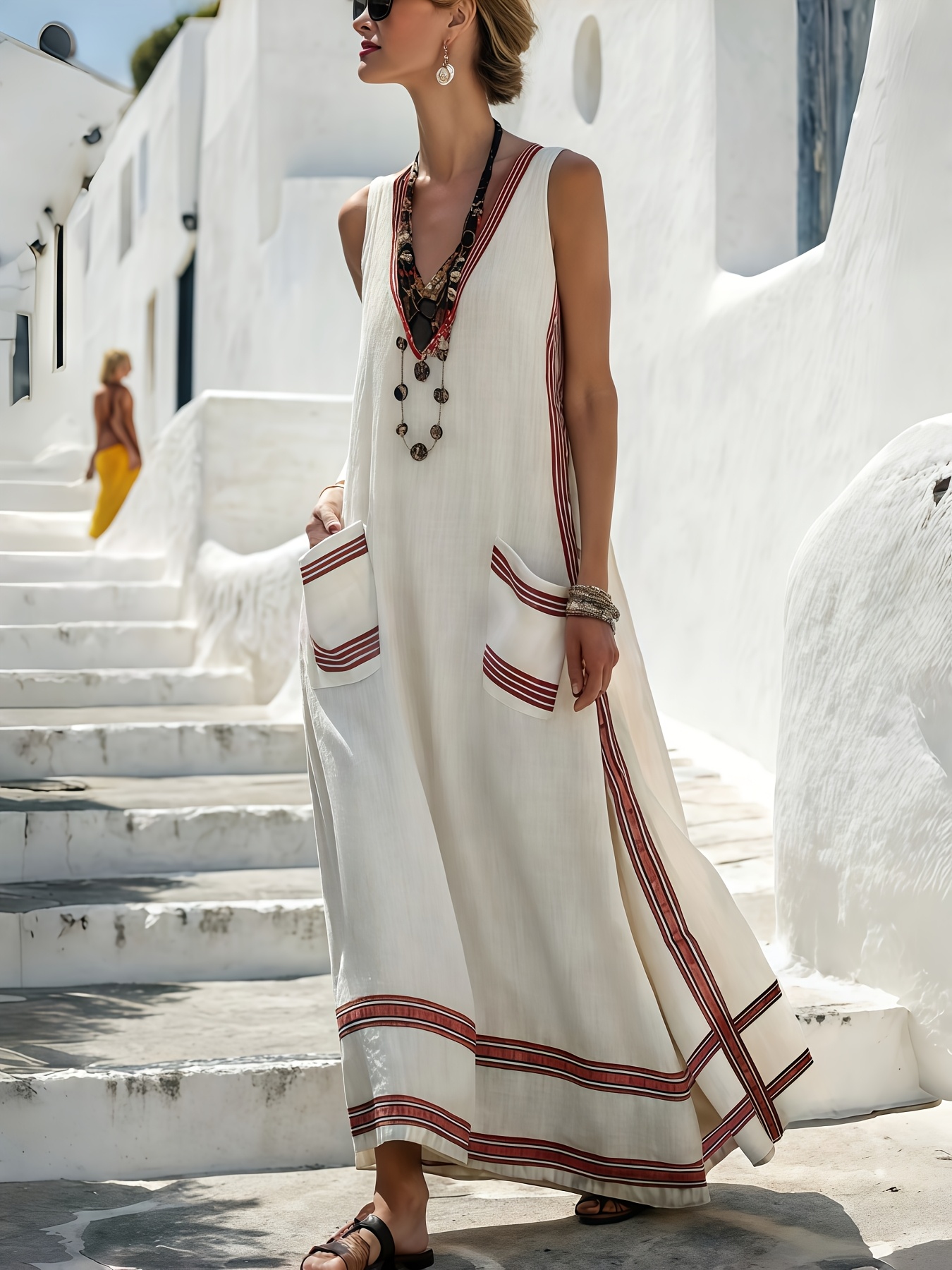 long casual summer dresses sold on Temu Canada