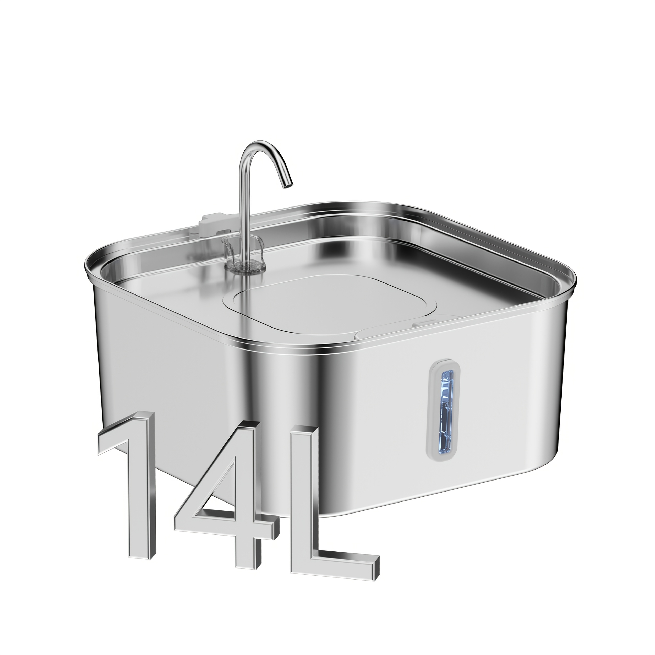 Large Dog Water Fountain Stainless Steel Automatic pet  Drinking Dispenser with Filter, Quiet Indoor Animal Watering Fountain for Pe