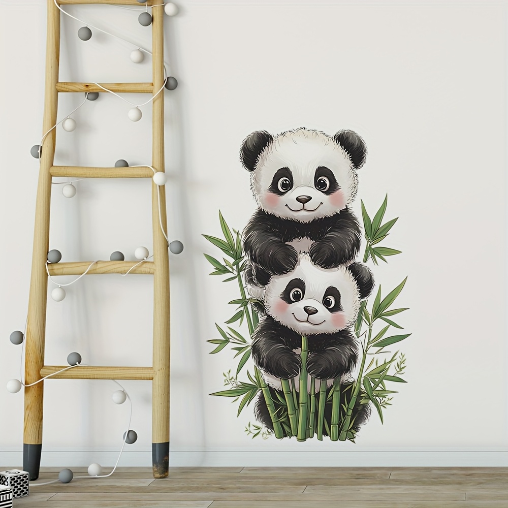 Cute Animal Red Wall Stickers Home Decoration Bedroom Bathroom Kitchen Stickers Door Stickers Self-adhesive Waterproof Removable Stickers 40*60cm/15.7*23.6inch