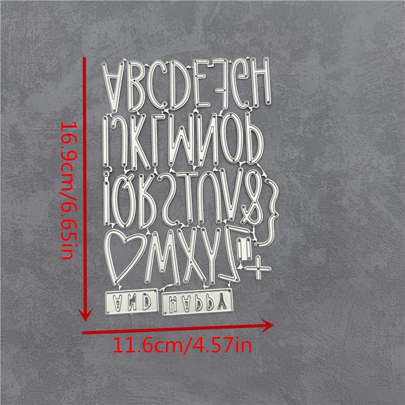Image of 26 English Alphabet Letters Metal Cutting Dies Scrapbooking Paper Photo Album Crafts Mould Cards Punch Stencils