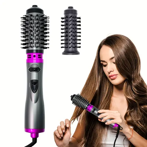 2 in 1 auto curling straightening iron 360 rotating with 3 temp settings ac power for wet dry hair up for all hair types long short thin thick