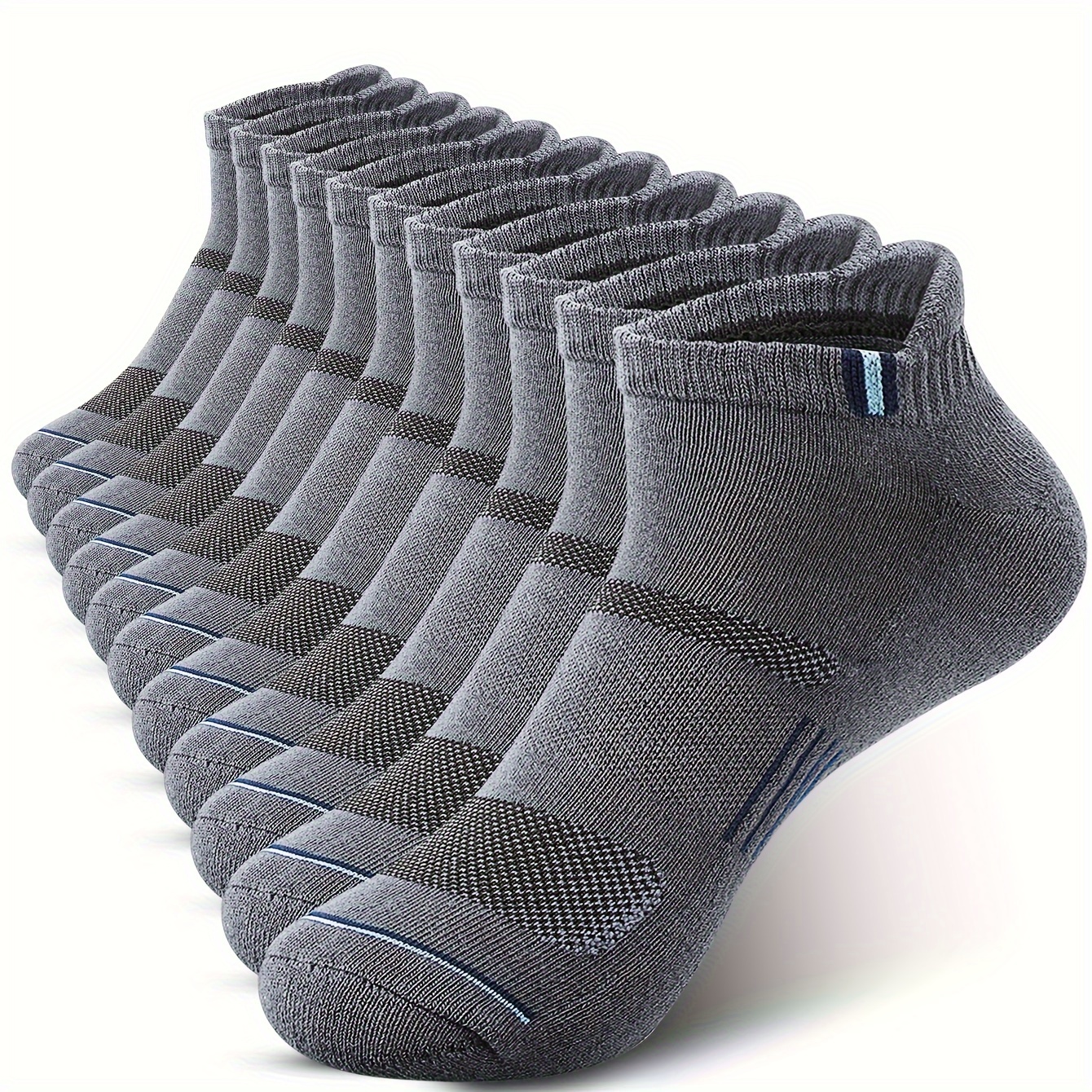 

6 Pack Ankle Socks Men, Athletic Low Cut Ankle Socks