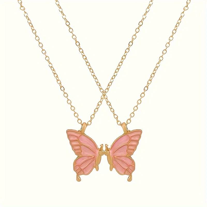 2pcs Butterfly Necklace Jewelry Set — Perfect Gift