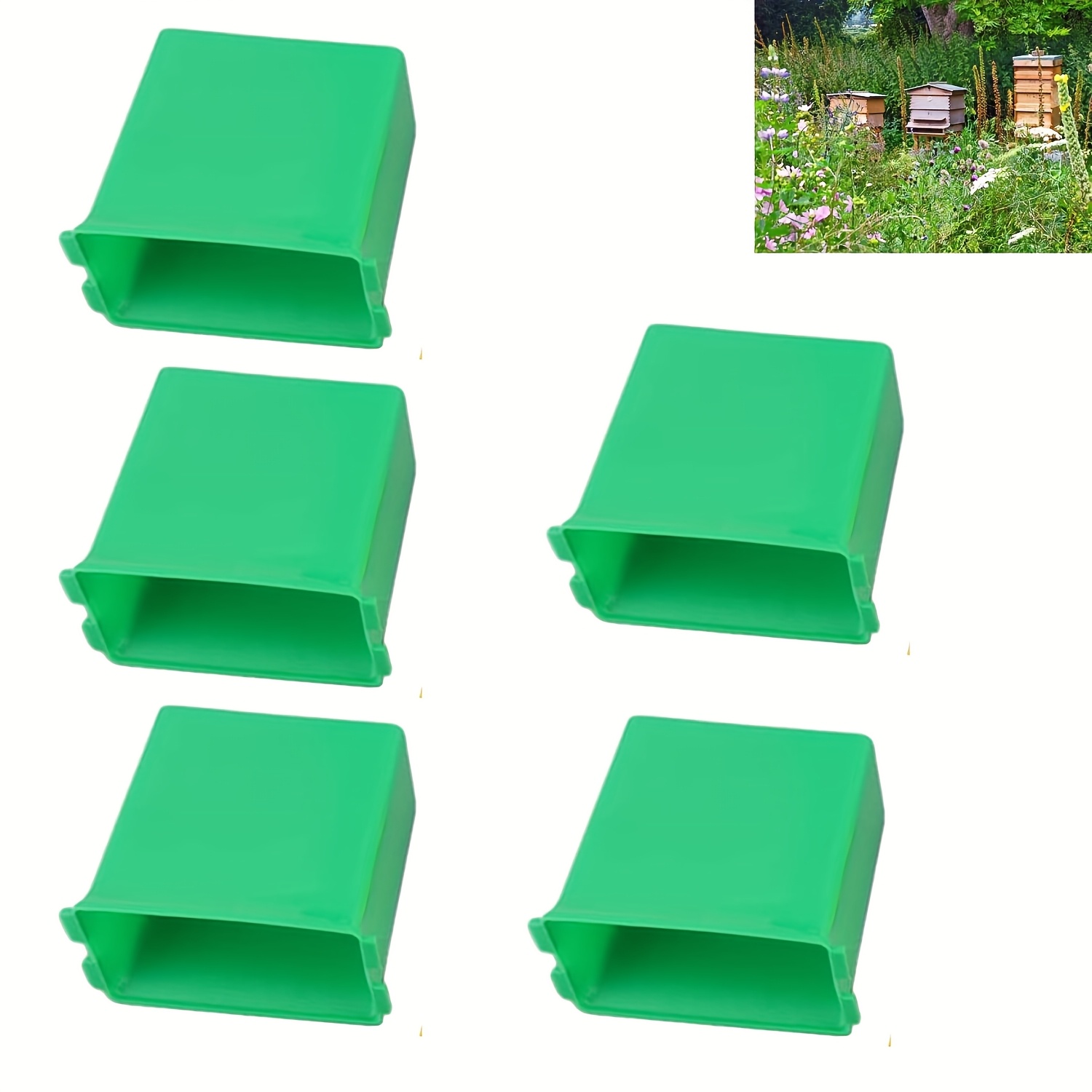 Beekeeping Supplies Plastic Water Feeder Suitable For Plastic Breeding Box Beekeeping Tools (5pcs/box)