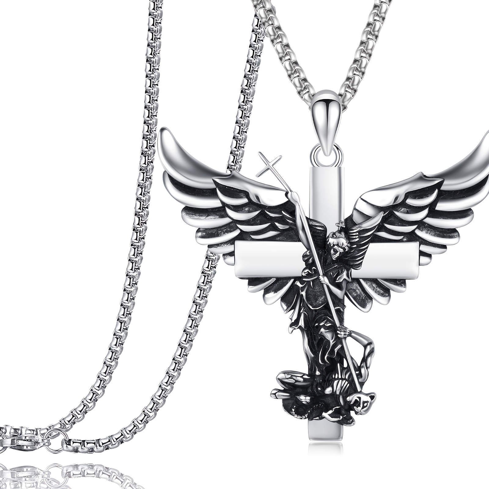 St Michael Necklace - Close Up