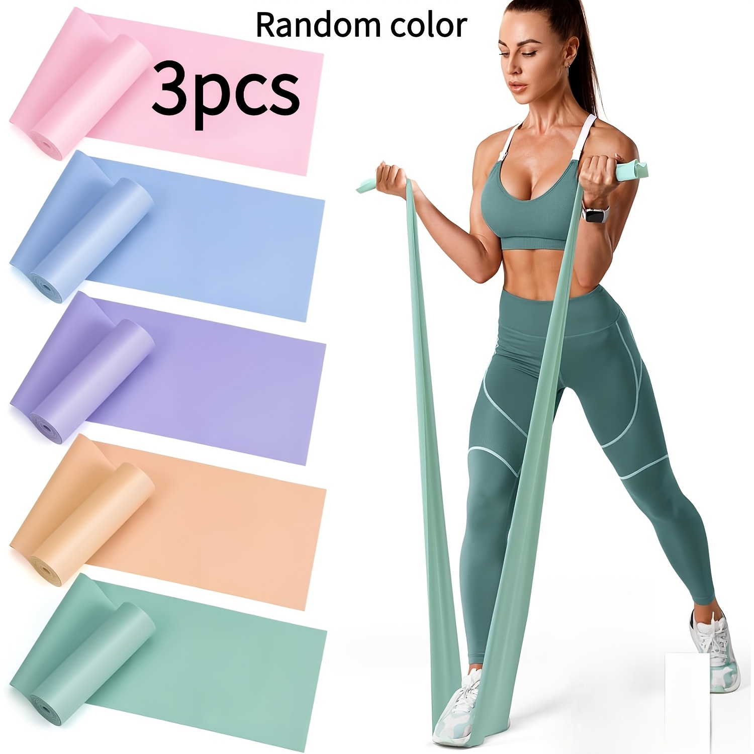 stretch bands for exercise     bands for working out exercise bands for physical relaxation pilates rehab stretching strength training and yoga starter random color