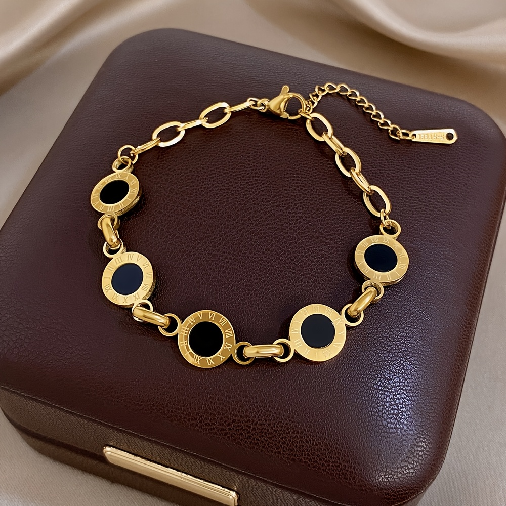 Unisex Retro Charm Adjustable Bracelet with Imitation Stone Beads
