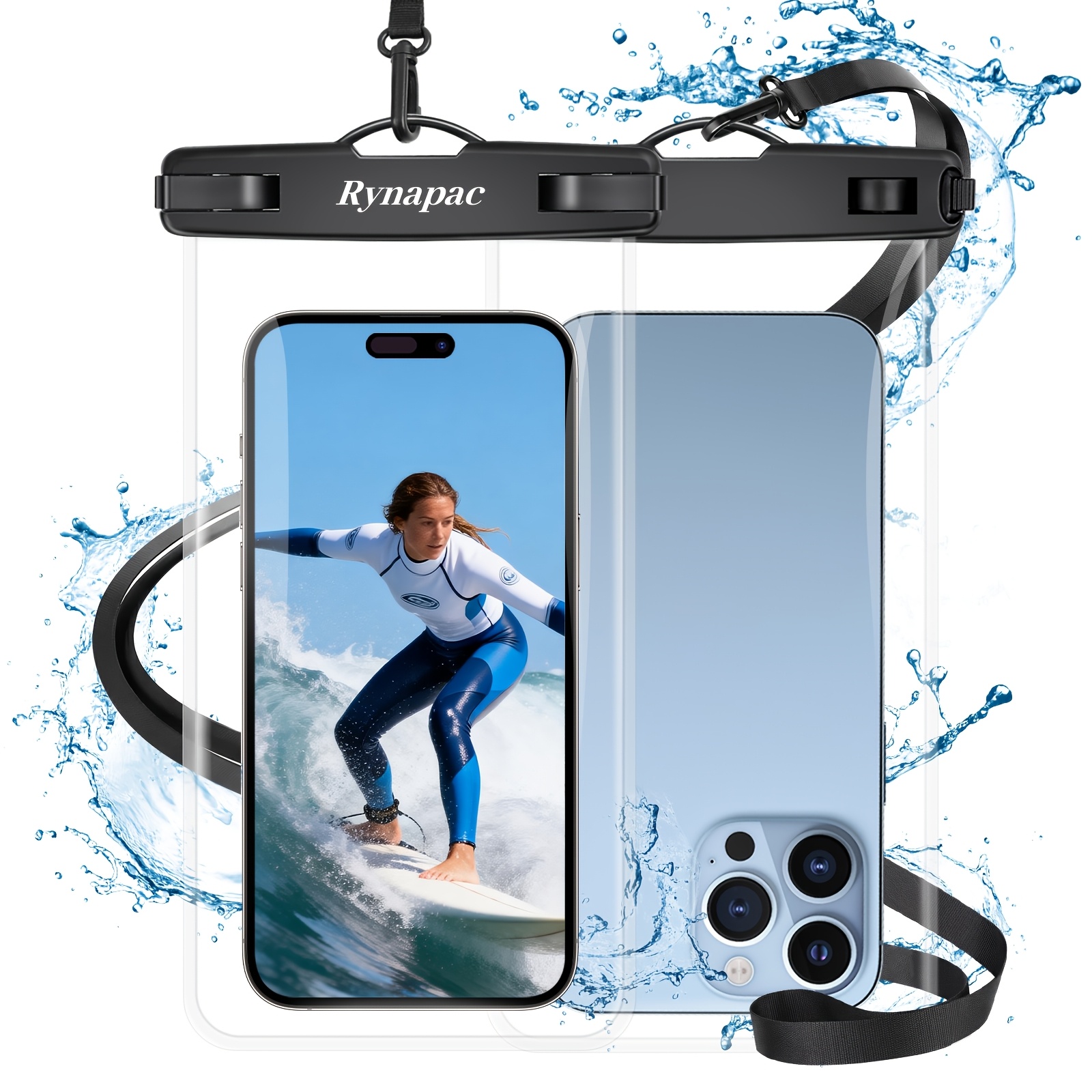 E-shop Rynapac One Phone Pouch - 7,5-Zoll-Hülle für iPhone 17 Pro, 16, 15, 14, 12, 11 Pro Max , für Xiaomi 17 Pro. Ideal für Rafting, Skifahren,
