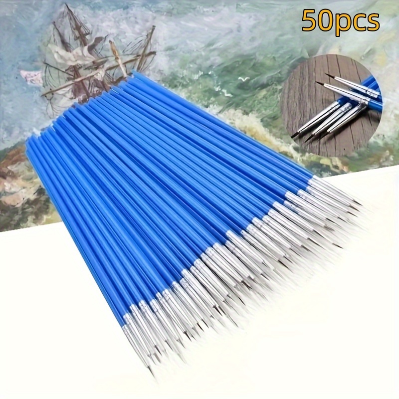 

Lot de 50 Pinceaux de Peinture Micro Extra Fins Supreme - Outils d'Artisanat de Haute Qualité pour un Travail de Détail Précis - pour les et