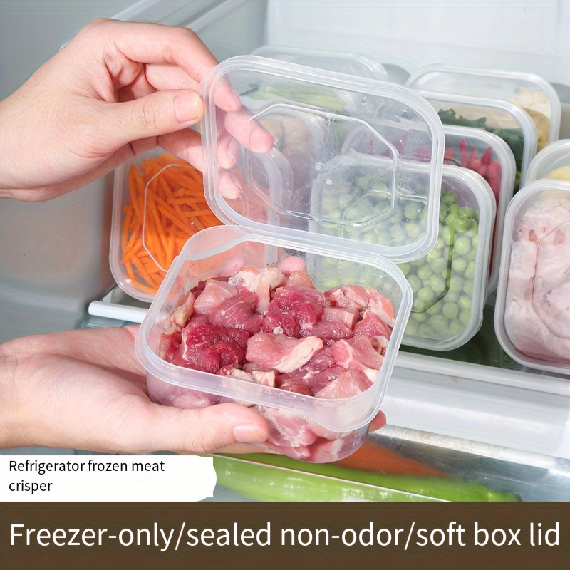 

[hot ] 10pcs Storage Containers - Plastic, -safe, & Safe, For Meat And , Organizer , For Use