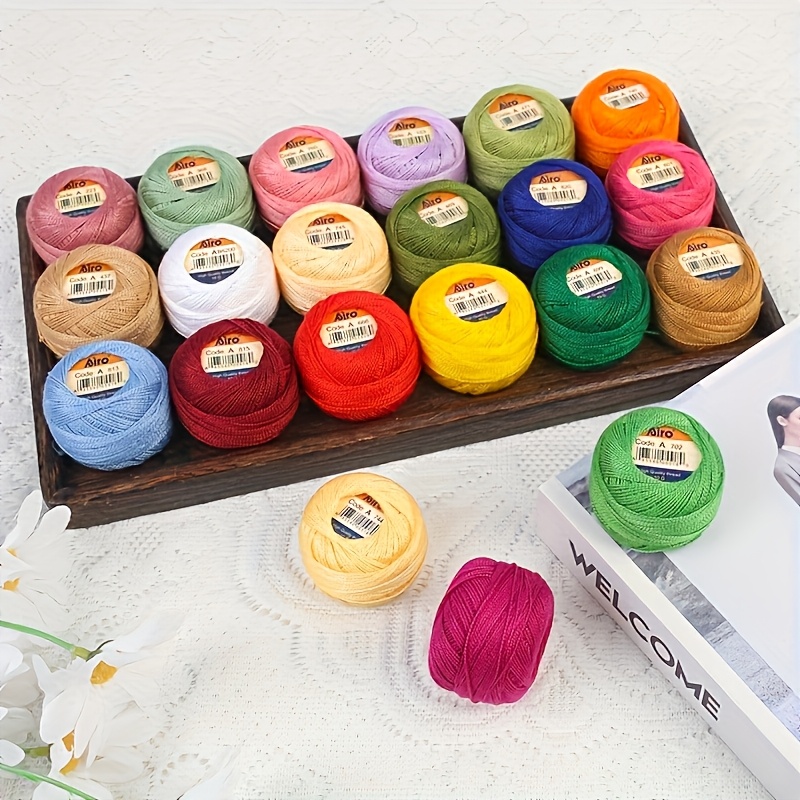 10 Skeins High-End Lace Thread for DIY Embroidery