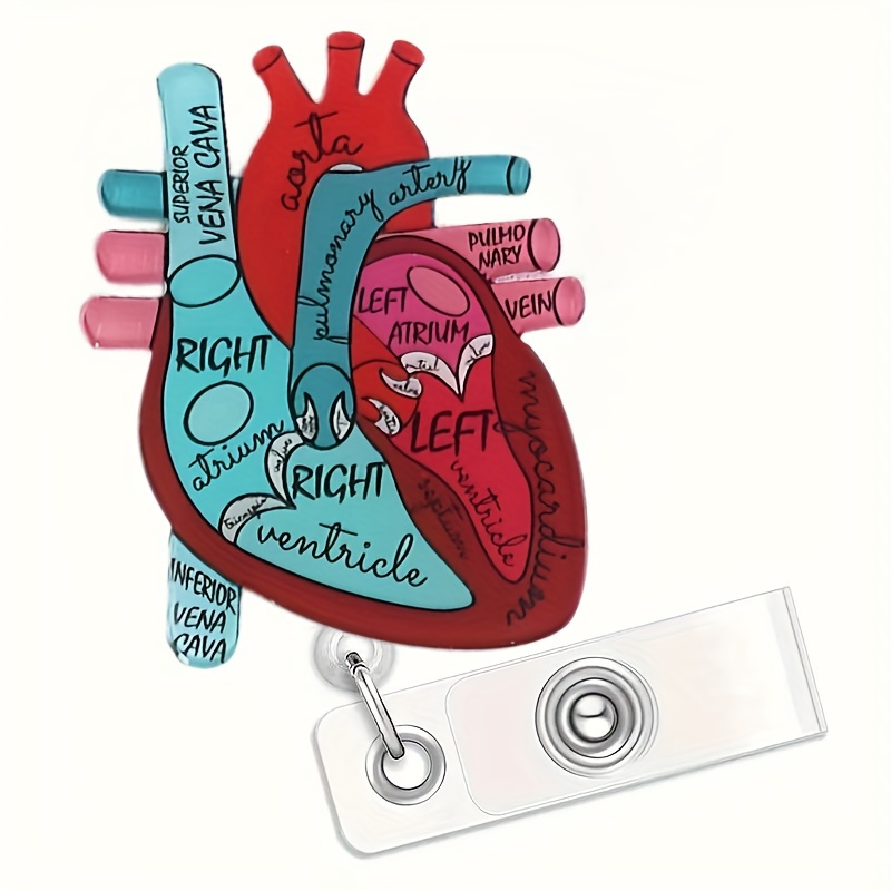 Glitter Love Heart Retractable Pull Badge Reel ID Lanyard Name Tag Card  Badge Holder Reels Doctor Nurse Student Supplies