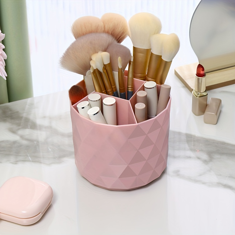 TEMU 360° Rotatable Pp Material Makeup Brush Organizer For Lipsticks, Suitable For 29 The Family