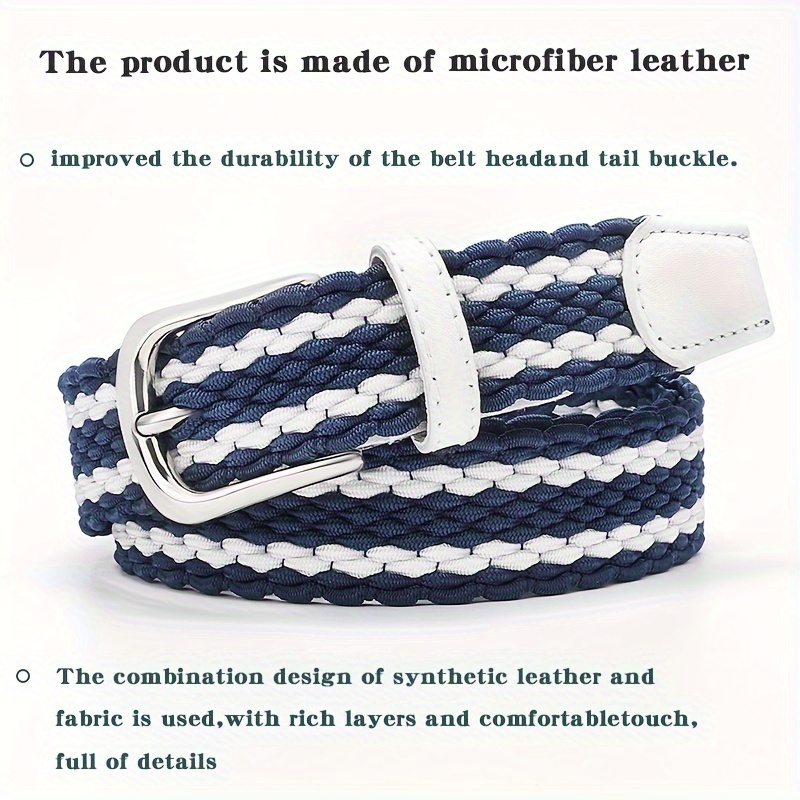 Versatile Stretch Denim Woven Belt for Men & Women