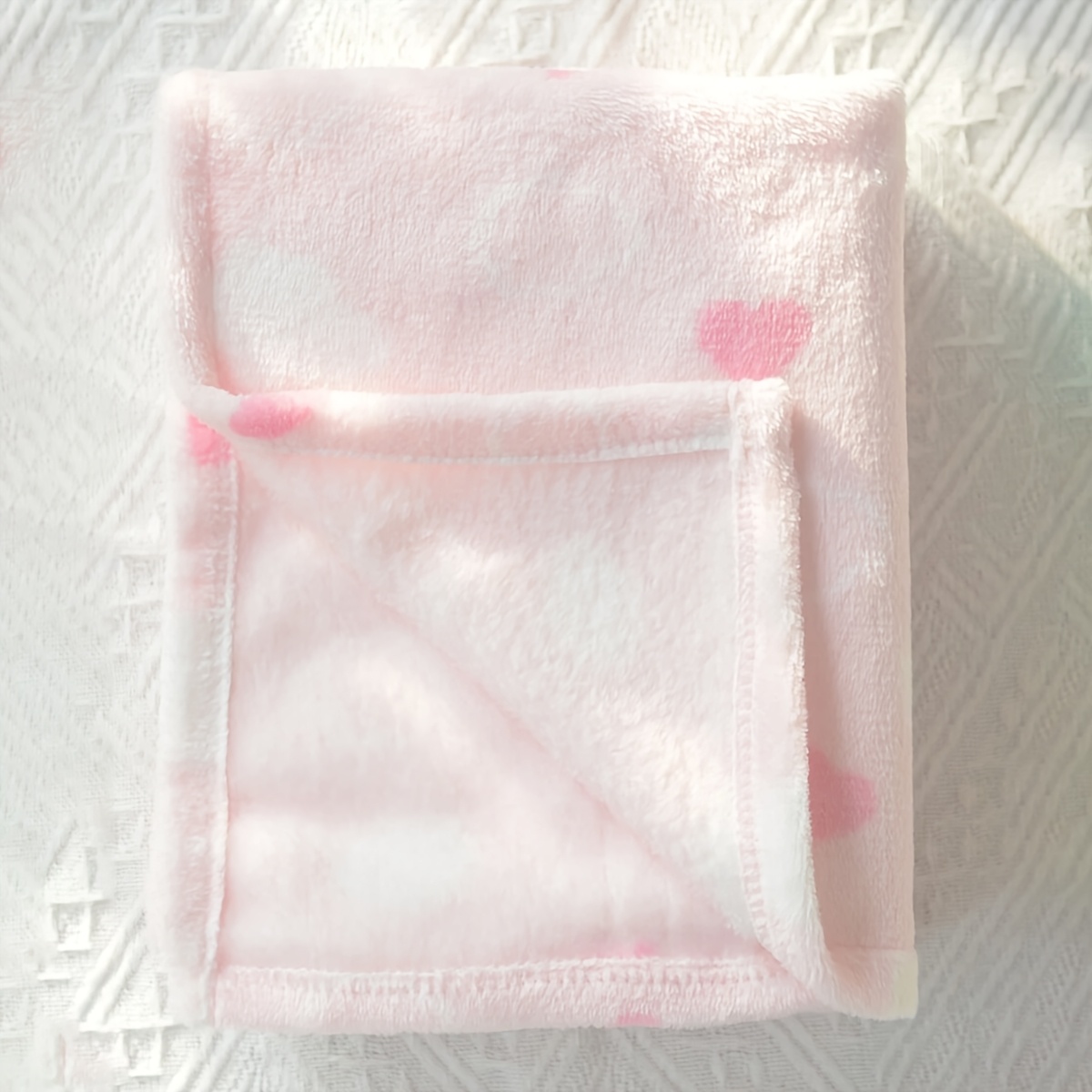 Soft and Cozy Plush Baby Blanket, Short-Pile Stroller Cover
