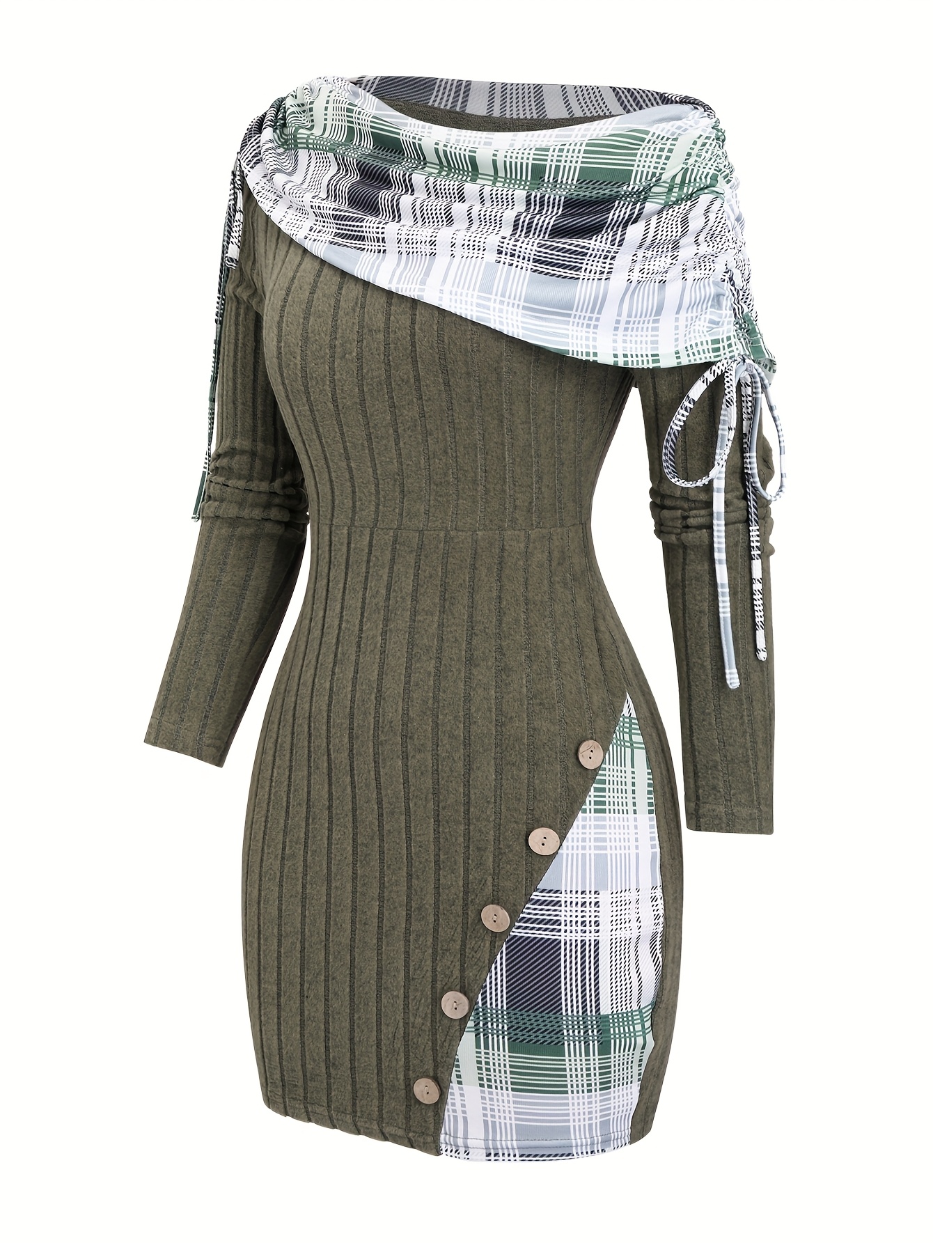women's y2k striped knit sweater dress - off-shoulder long sleeve, bodycon  mini dress with contrast , machine washable, casual wear|striped mini dress|  fabric, ladies sweaters | Great Deals | Temu