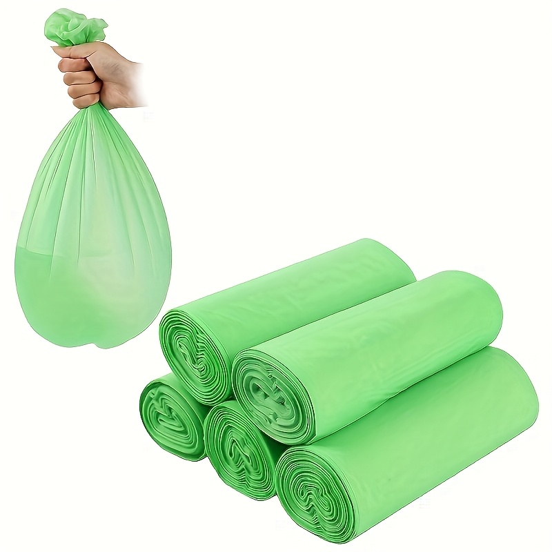 TEMU 5 Rolls Of Garbage Bags, 17.72x19.69 Inches, Plastic, Multi-, For Home, Kitchen, Business, School, Office, Outdoor, Bathroom, Professional Use, Disposable