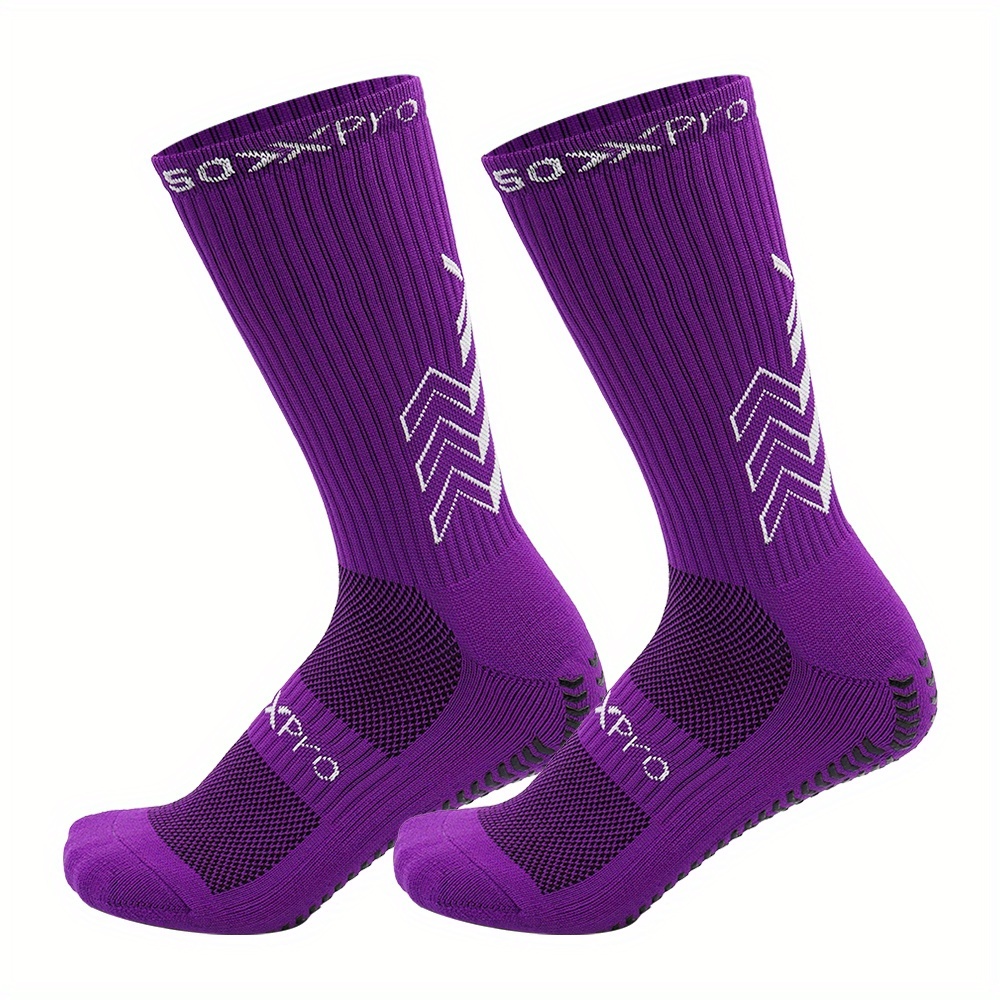 TEMU Men's And Women's Sports Socks For Football, Basketball, Volleyball, Yoga, And Running, Featuring Anti-slip And Breathable Designs