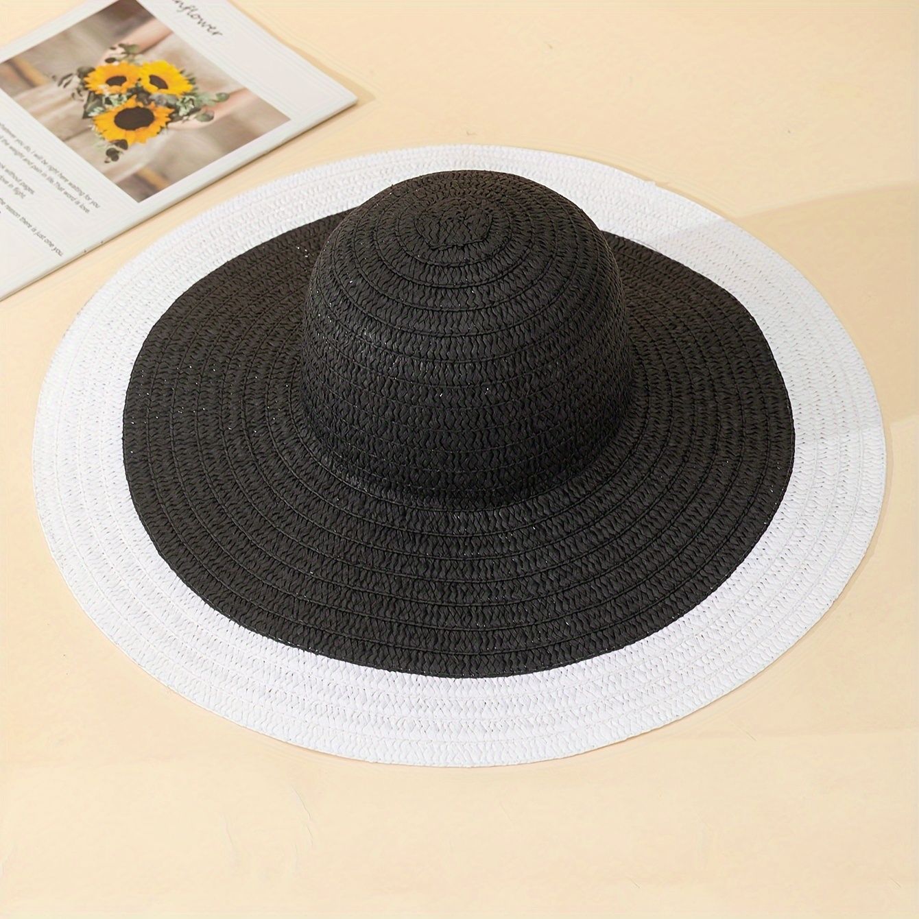 Trendy Fashion Simple Retro Fisherman Sunshade Sunscreen Straw