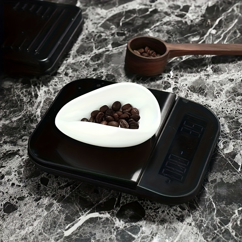 

Smooth Porcelain Coffee Beans Dose Trays With Tea Separator Vessel Set And Spoon Shovel