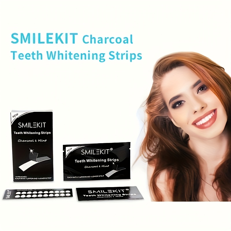  teeth whitening strips charcoal mint 7 pouches 18 pap whitening upper lower teeth safe free teeth whitening strips charcoal mint flavor free strips teeth whitening products details 9