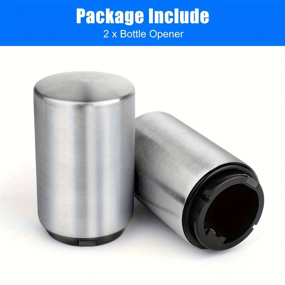 2pcs stainless steel magnetic beer soda bottle opener   no     home bar picnics camping hiking camping essentials modern opener design durable construction bottle opener Product details 8