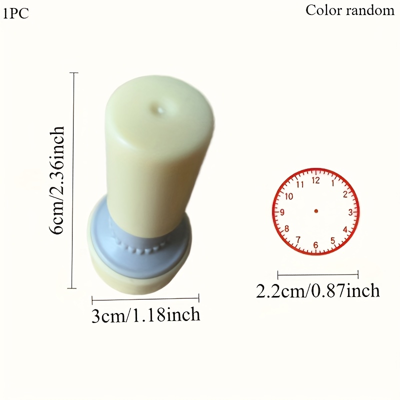 Clock Stamp for Teaching Time, No Ink Required