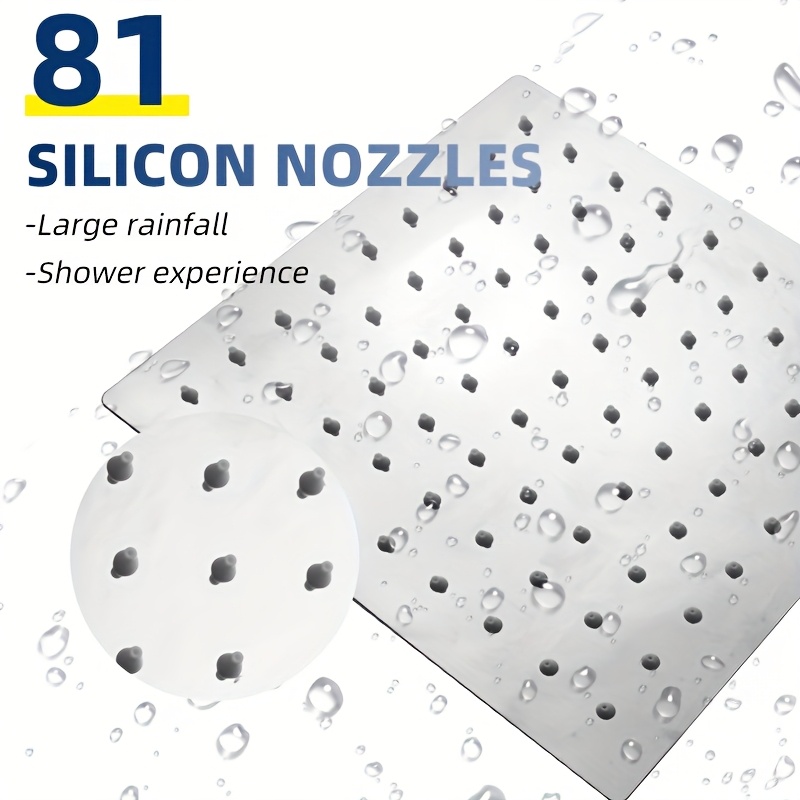 8.0-inch Stainless Steel Shower Head with 20-Stage Filtration
