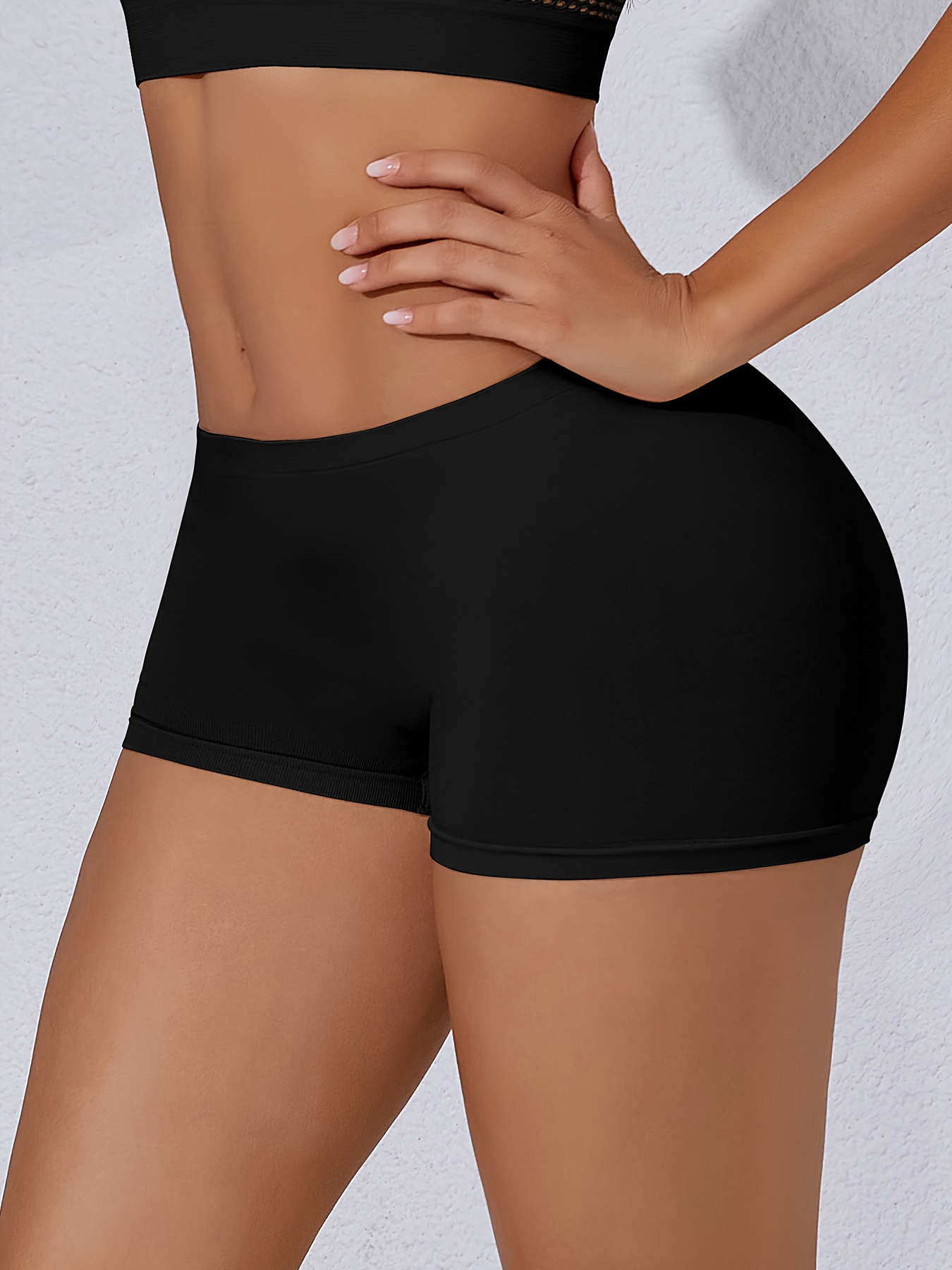 Set of 6 NADIA GO Women'S Seamless Boxer Briefs - Mid-Rise, High Support, No Show Panties, Made from Soft And Breathable Material, Available in 6 Bright Colors, Sizes S-6XL for Daily Comfort And Lifestyles, Featuring a Easy Design, Smooth Feel