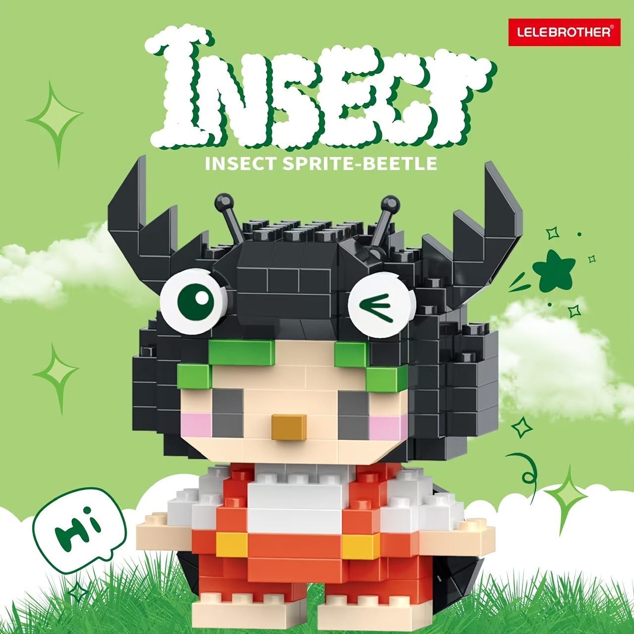 Creative DIY Micro Particle Building Blocks Cute Insect Shapes