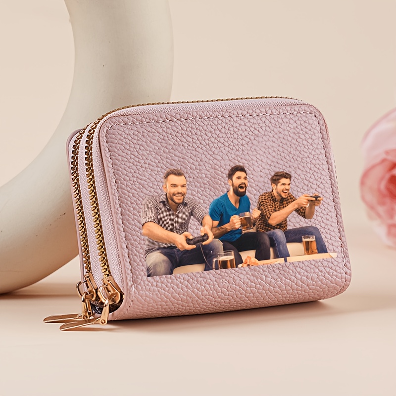TEMU [Personnalisé] Portefeuille Porte-Cartes Multifonctionnel Nouveau Type Accordéon Double Couche Fermeture Éclair Porte-Monnaie Femme Grande