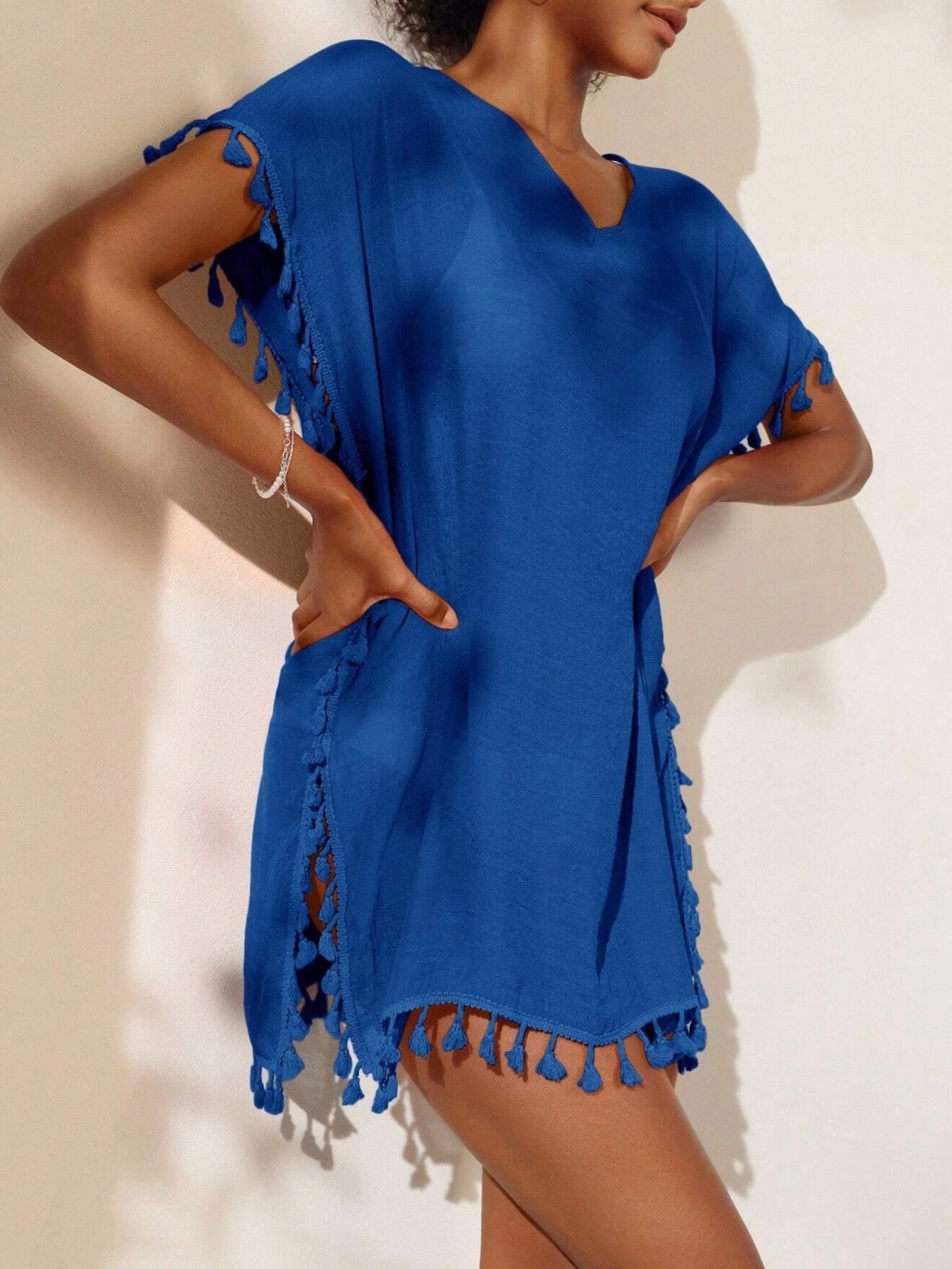 dresses with fringes sold on Temu United States