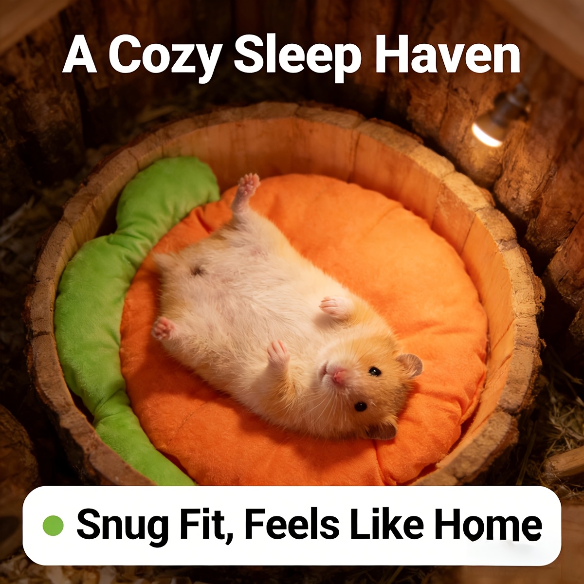 Carrot-Shaped Pet Bed for Small Animals