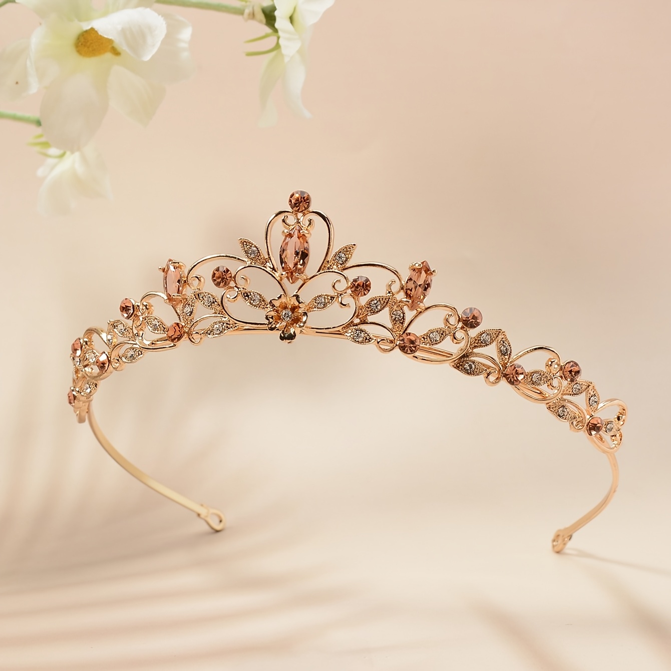 TEMU 1pc Elegant Bridal Headpiece, Crown For Wedding, 18th Birthday, And Performance Accessories