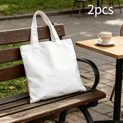 set of 5 minimalist blank tote bags suitable for hand painting ideal for heat transfer printing and diy embroidery durable picnics commuting and as festive gifts party favours or event giveaways