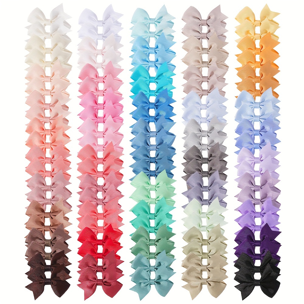 40 pieces hair bow clips set adorable girls festive party hair accessories sweet   bb clips for children assorted colors perfect gift set