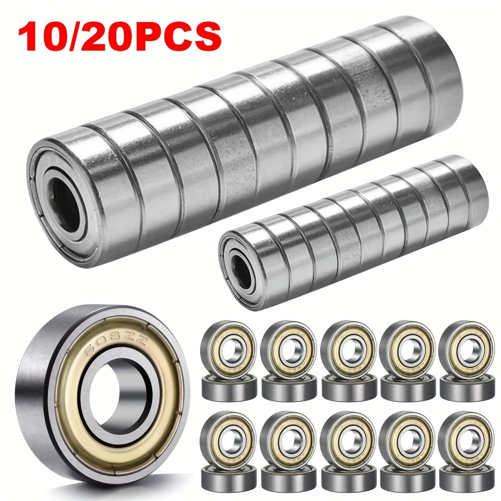 

10/20 608zz Groove Bearings, , Steel, For Strollers, Skateboards,