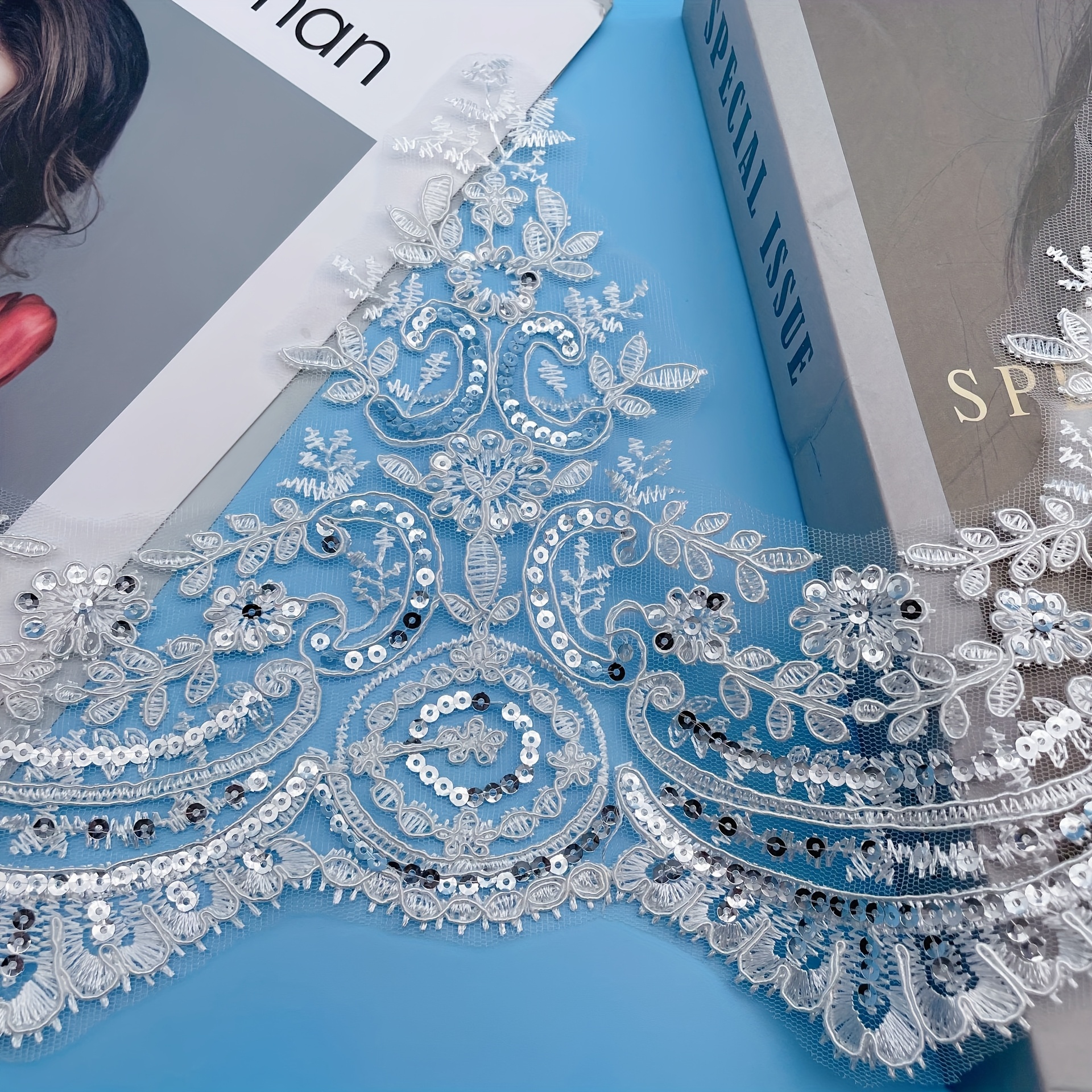 knee length dresses for ladies Exclusive Silver Bridal Iridescent Beaded Embroidery Lace Fabric Premium  Wedding Dress Lace, Luxury Beaded Lace Trim for Gowns & Veils